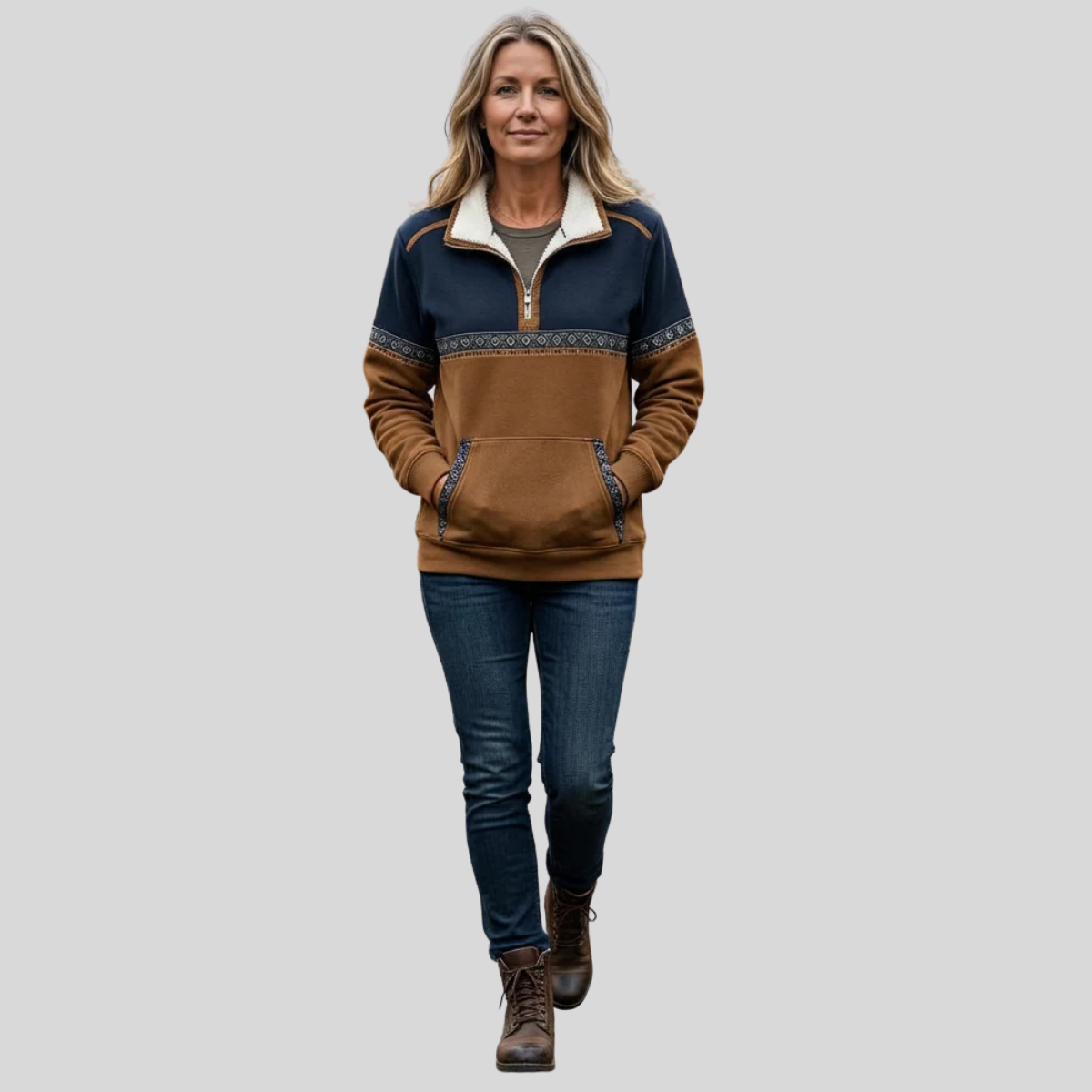 Alvette™ Sherpa Collared Half-Zip Pullover
