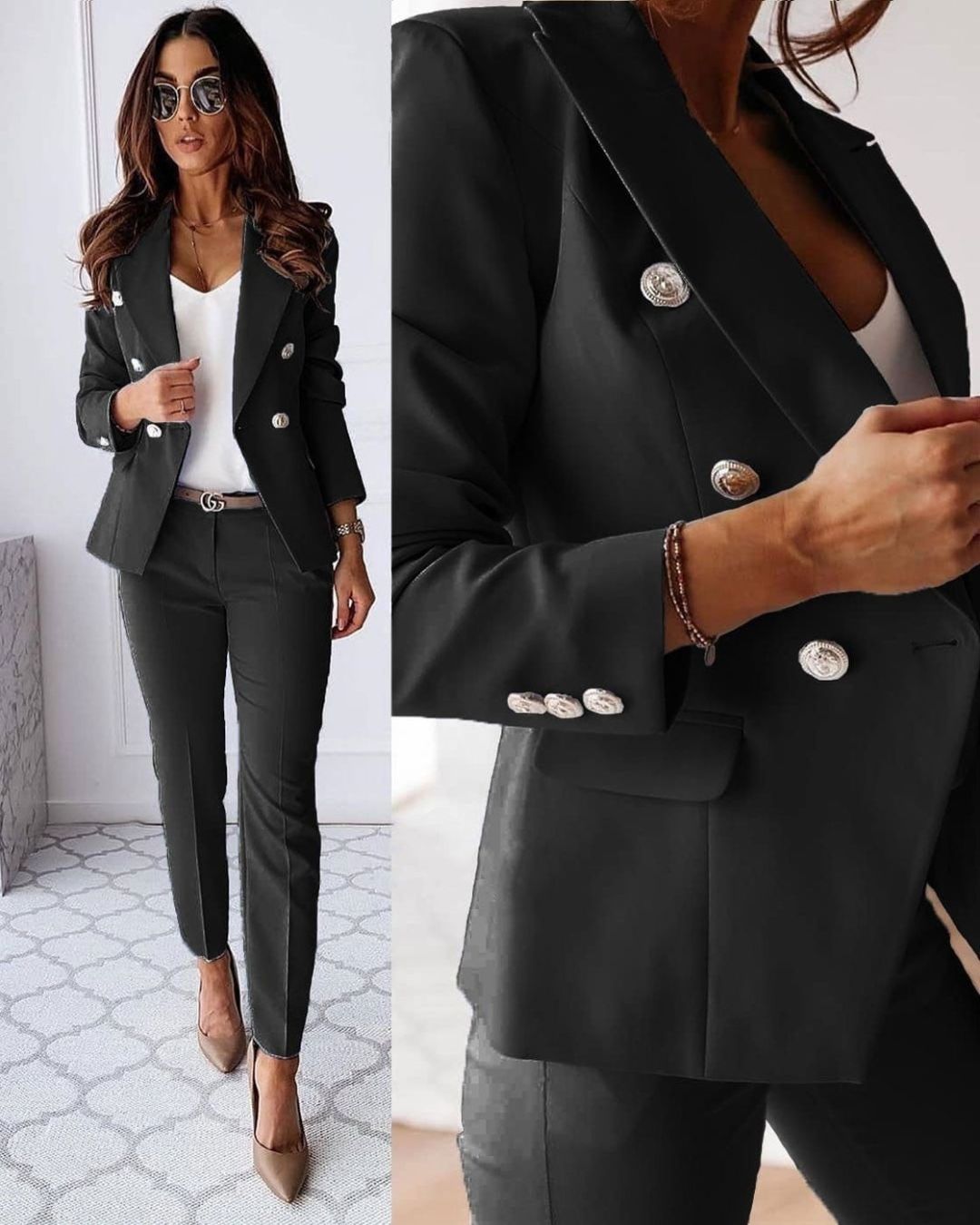 ISMAY | REFINED DOUBLE-BREASTED SUIT