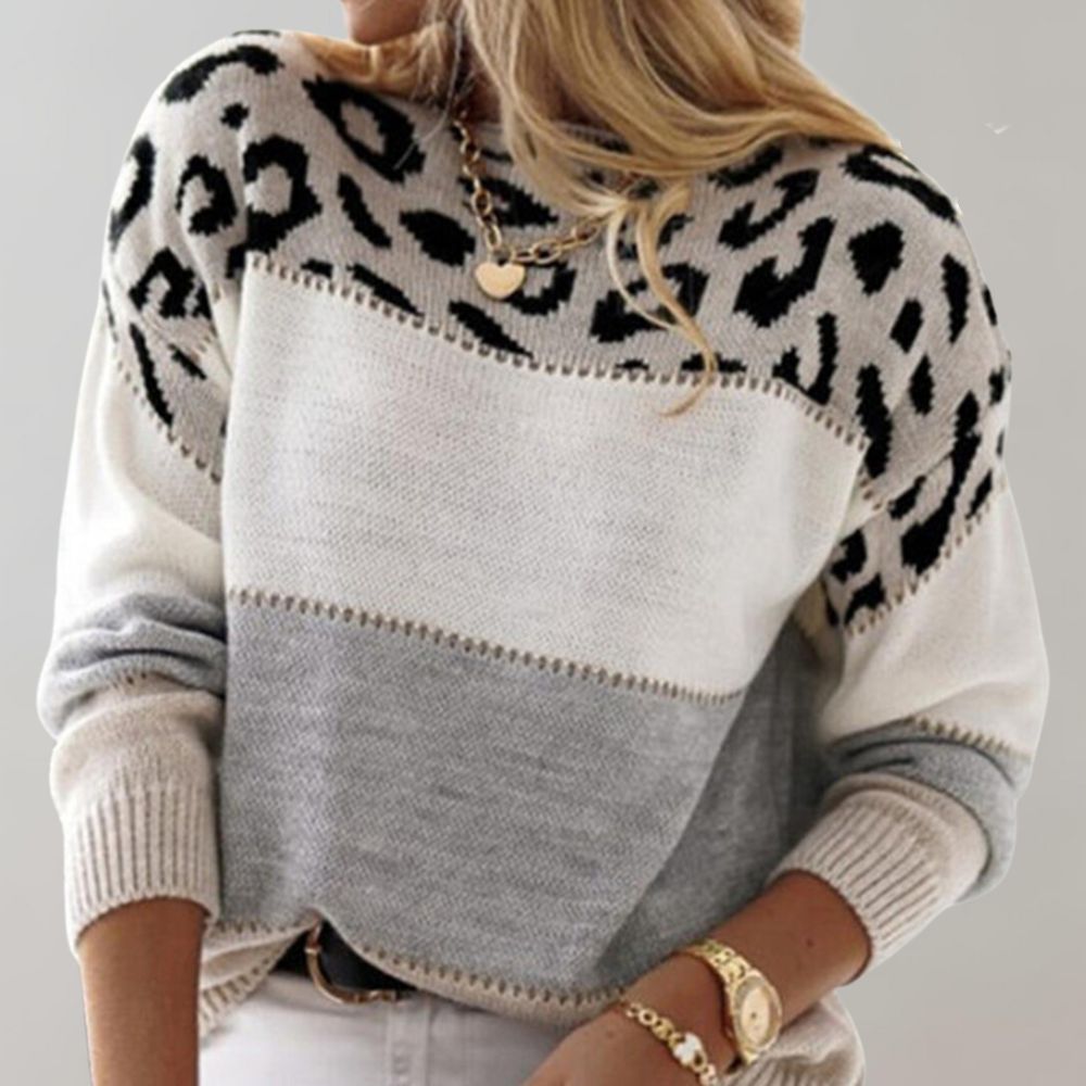 NORELLA | Elegant fine-knit jumper with animal details