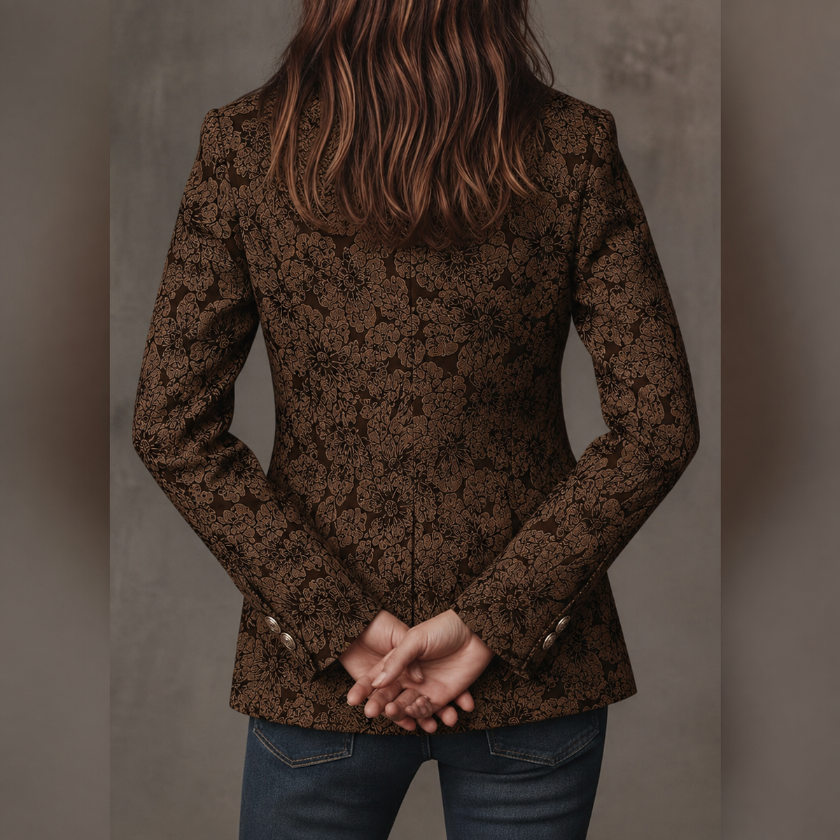 Estelle | Fitted Jacquard Blazer