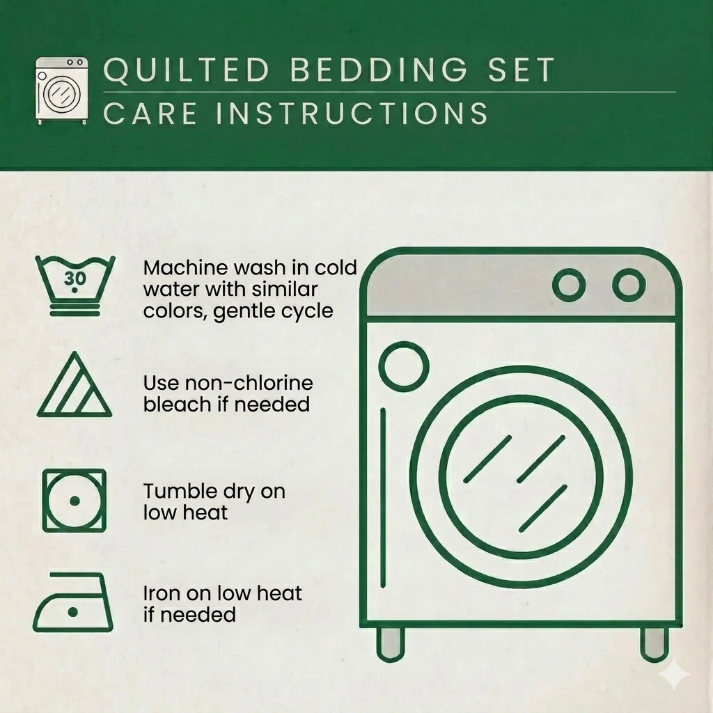 Bird Sanctuary 3-Piece Quilted Bedding Set