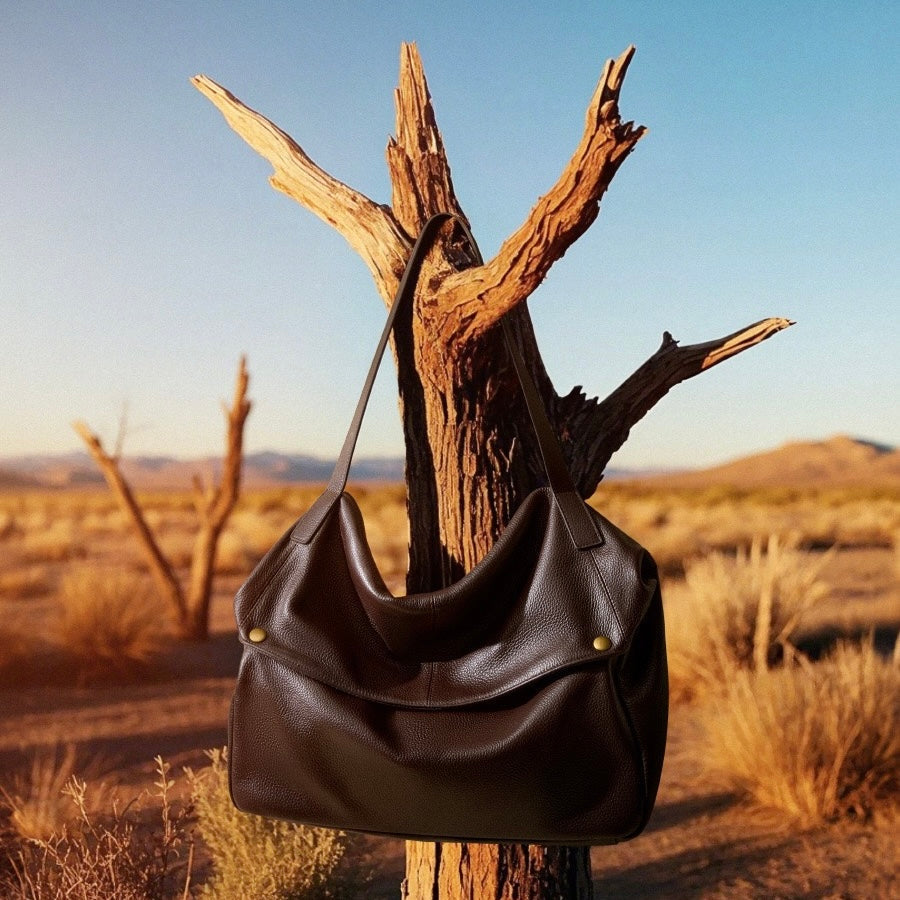 Adriani | Retro genuine leather soft minimalist bag for everyday use
