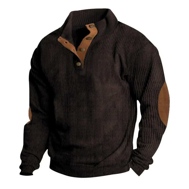 Hudson™ Corduroy Button-Collar Pullover