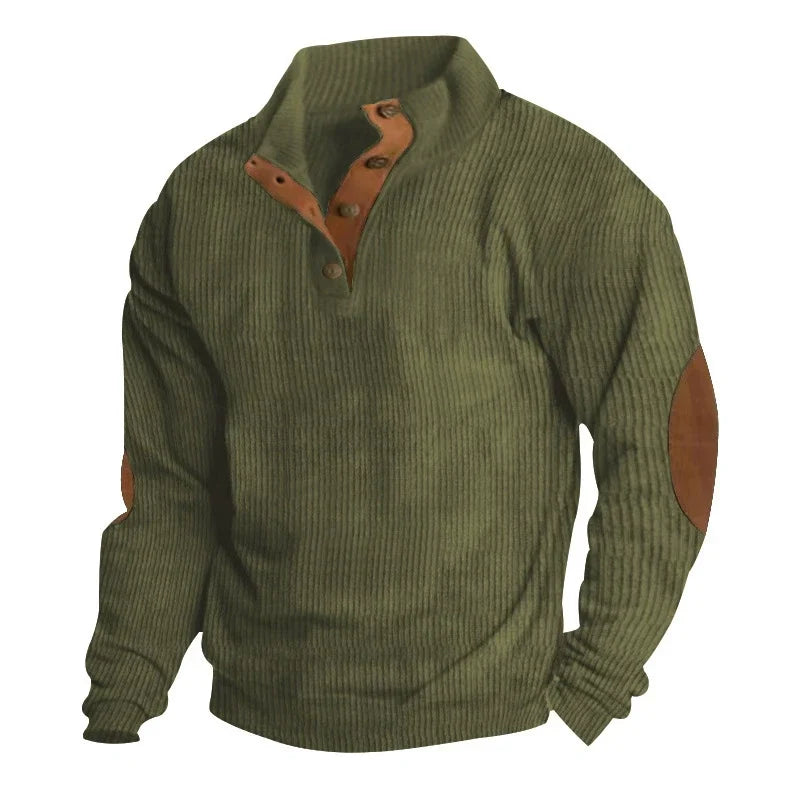 Hudson™ Corduroy Button-Collar Pullover