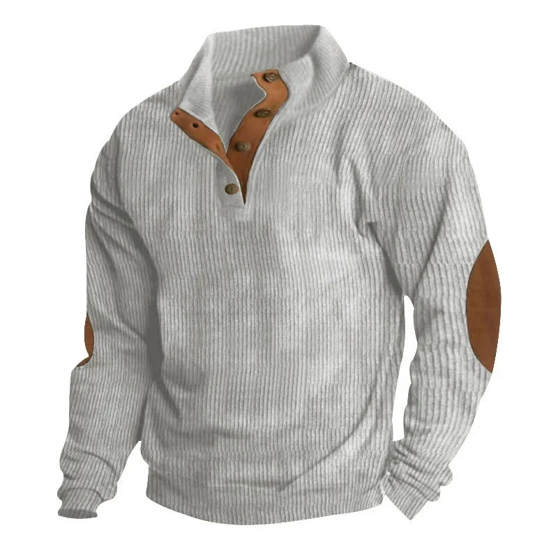 Hudson™ Corduroy Button-Collar Pullover