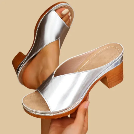 Mitchis | Orthopaedic Chunky High Heel Sandals