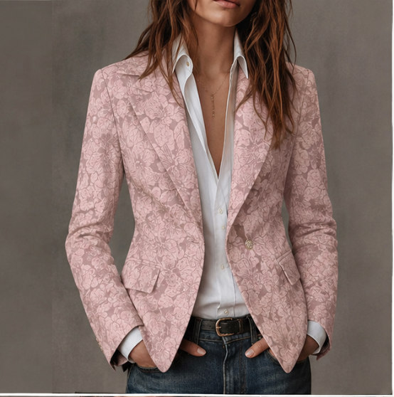 Estelle | Fitted Jacquard Blazer