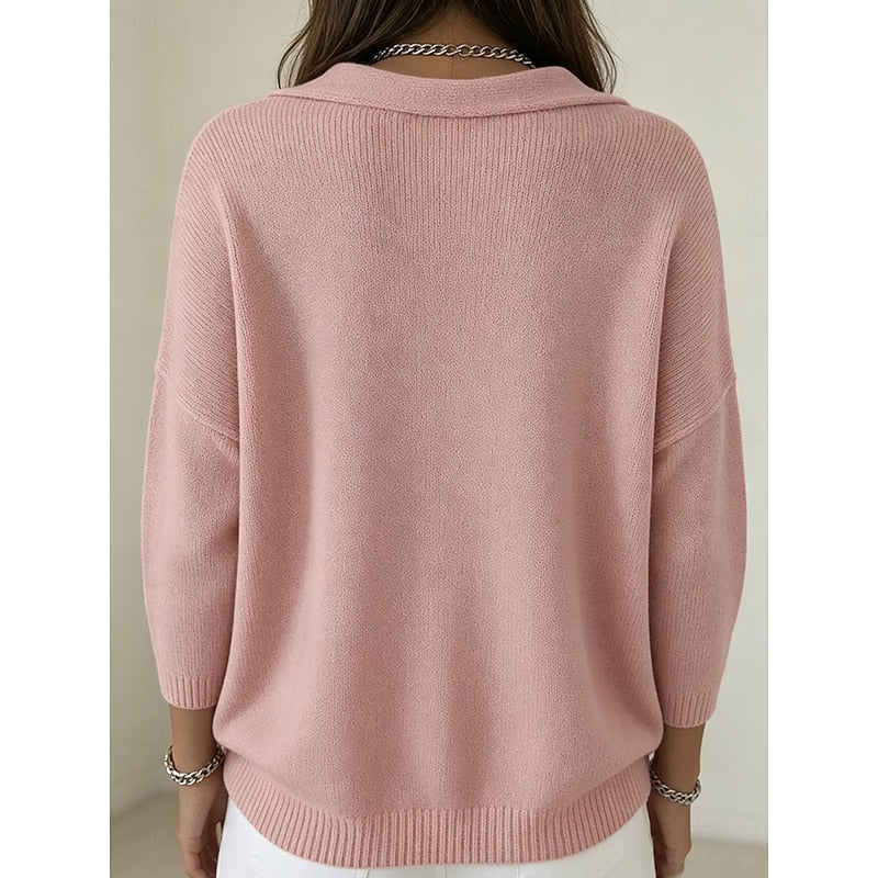 Cascada - Cowl Neck Knit Sweater Everyday Wear