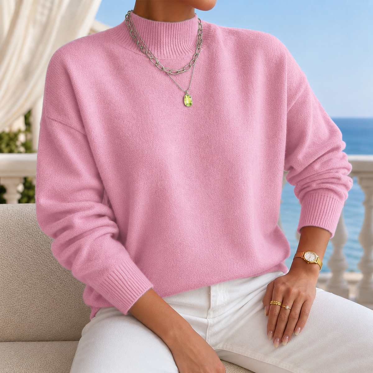 Cosima Mock Neck Sweater