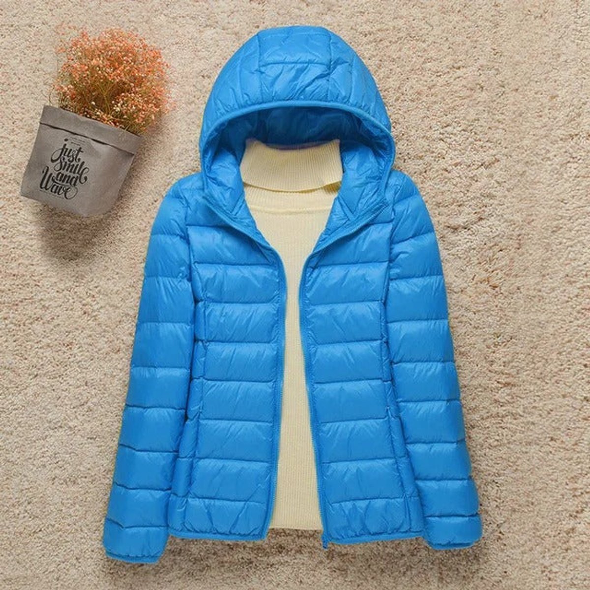Sienna | Women's Lightweight Hooded Quilted Jacket Packable Down Puffer