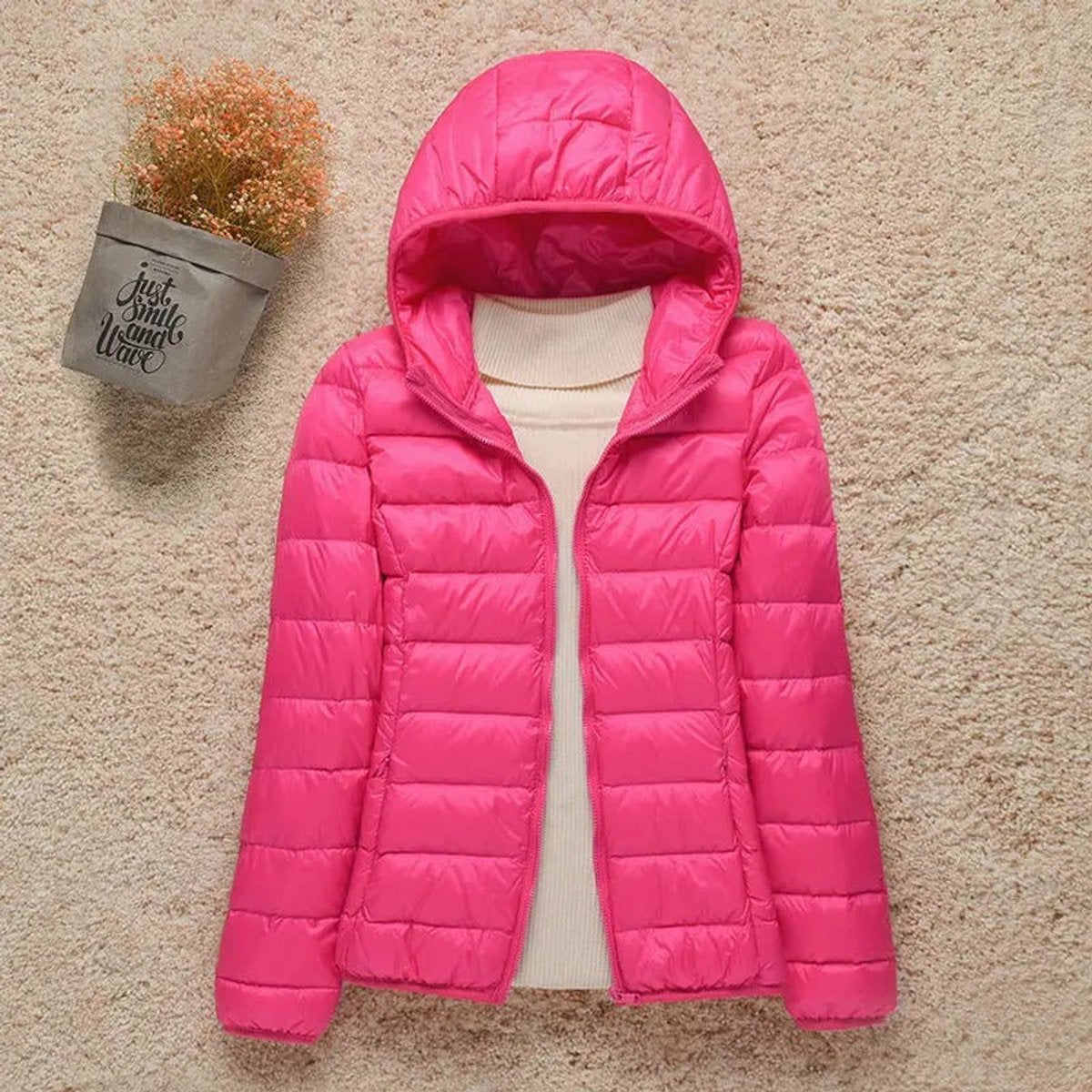 Sienna | Women's Lightweight Hooded Quilted Jacket Packable Down Puffer