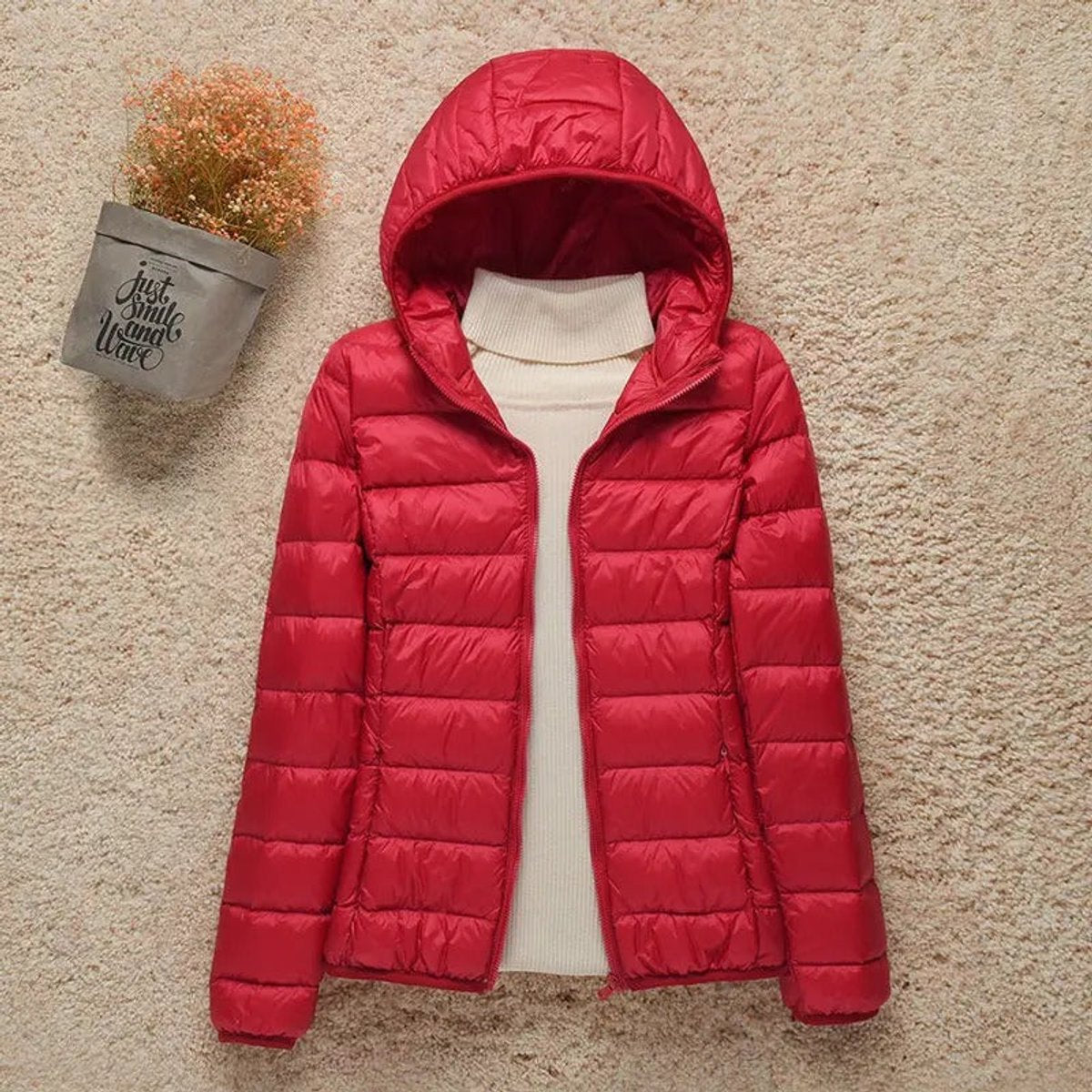 Sienna | Women's Lightweight Hooded Quilted Jacket Packable Down Puffer