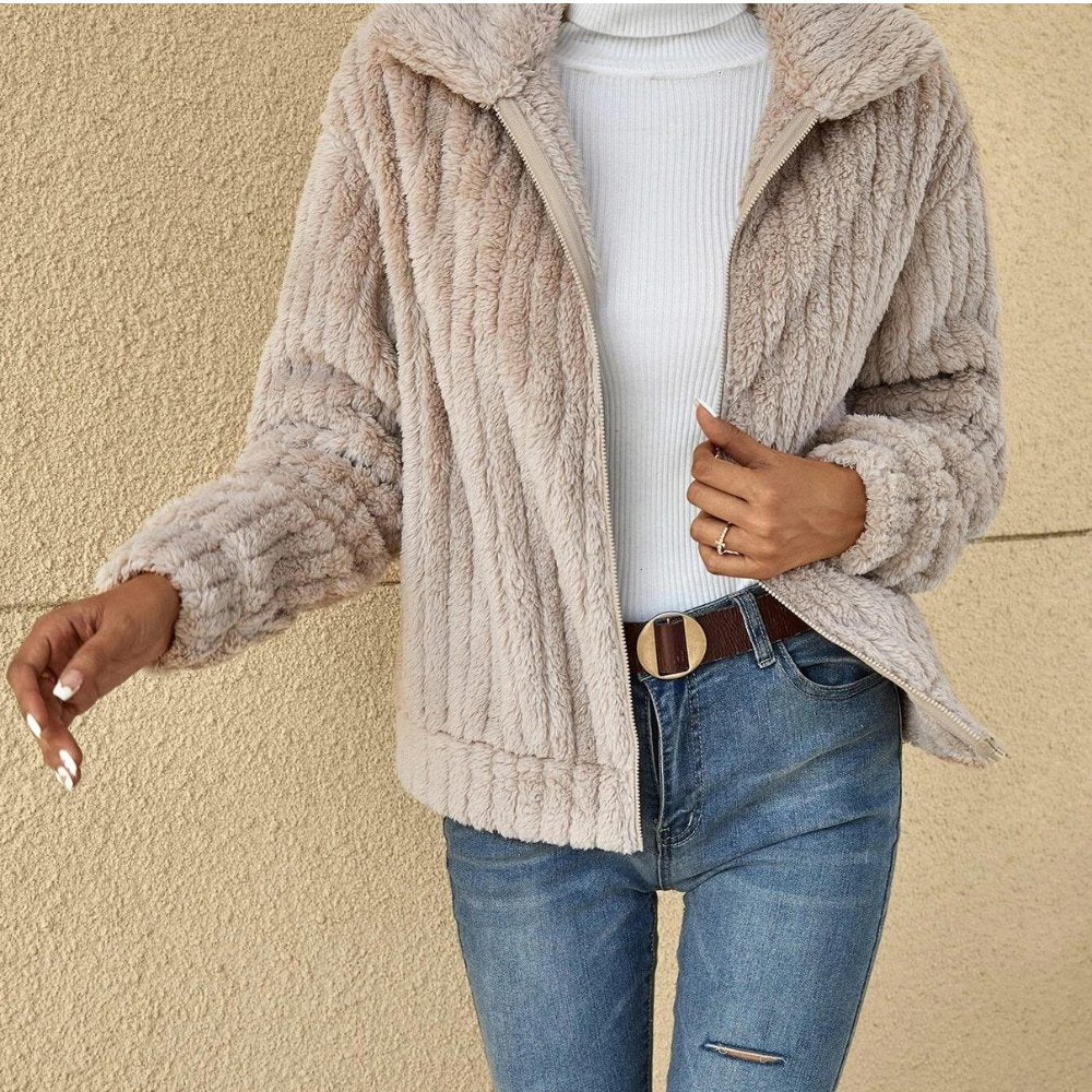 Stacey™ - Casual Plush Cardigan